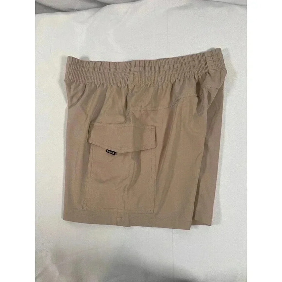 Baleaf Womens Beige Stretch Exercise Sport 5" Inseam Drawstring Shorts Size L - Picture 4 of 8